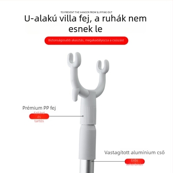 Teleszkópos ruhaszárító villa otthoni használatra — PP és űr-alumínium ruhaszárító rúd, erkélyhez