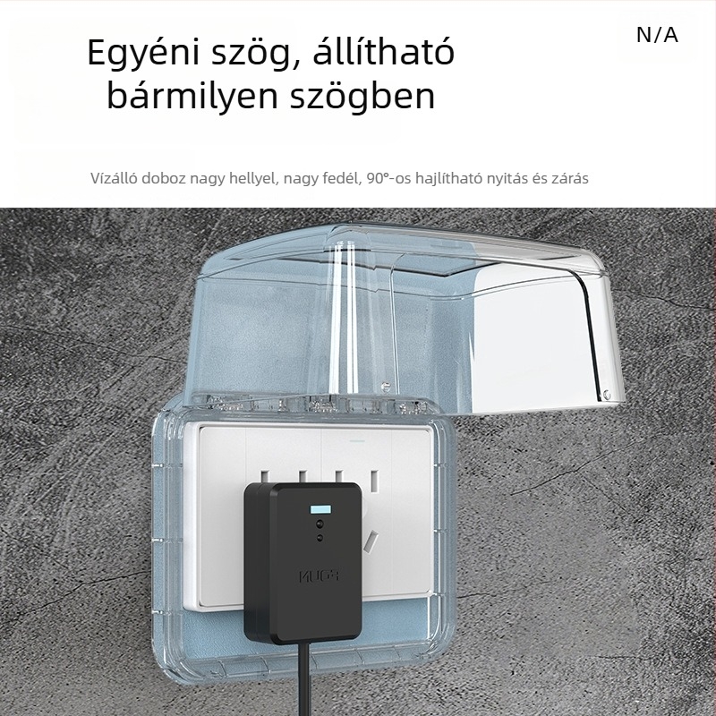 FDUN 118-típusú universalis kétpólusú vízálló dugaszoló és kapcsoló fedél intelligens WC-hez és melegítőhöz