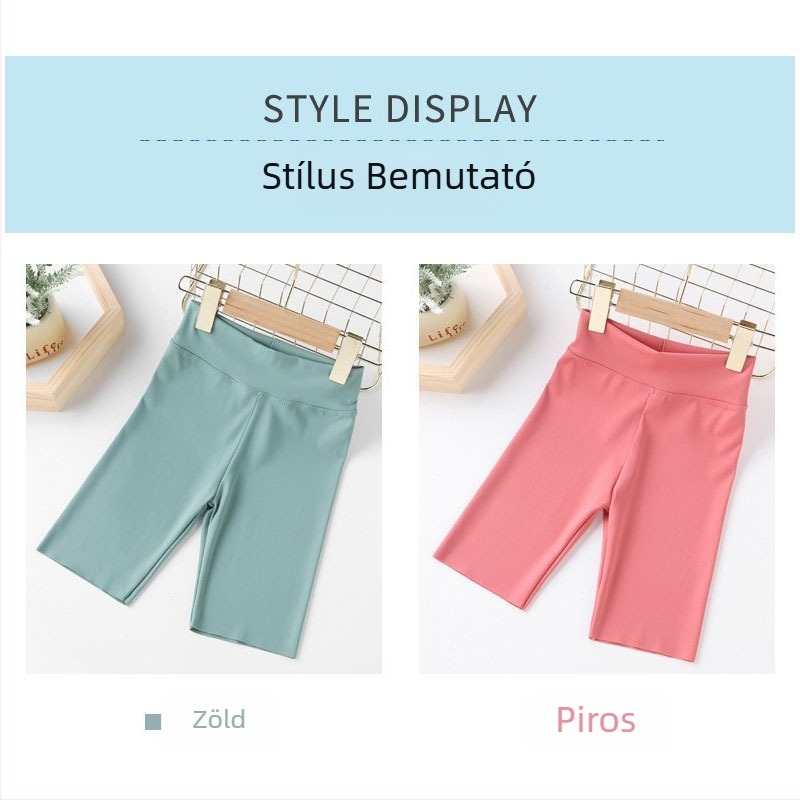Koreai stílusú lányoknak: nyári rugalmas tornázó leggings gyerekeknek 3–8 évesek