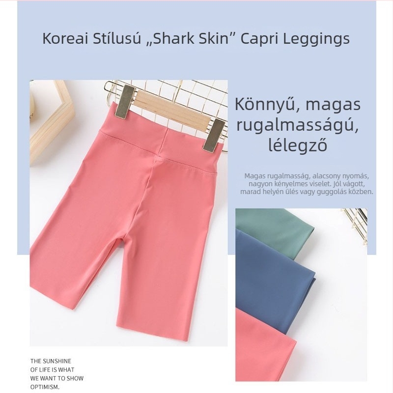 Koreai stílusú lányoknak: nyári rugalmas tornázó leggings gyerekeknek 3–8 évesek