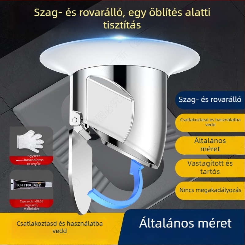 ABS anyagú squat vécé szagblokkoló eszköz – nincs víztartály, nincs vízbarrier, nincs csapda, modern minimalist stílus