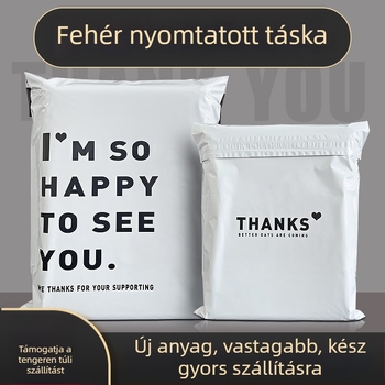 Erősített expressz zacskó ruházathoz, testreszabható logóval, önzáró, 100%-os tiszta anyag, ofszet/szitanyomtatás/UV nyomtatás