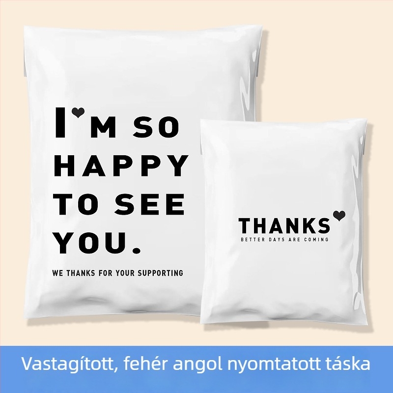 Erősített expressz zacskó ruházathoz, testreszabható logóval, önzáró, 100%-os tiszta anyag, ofszet/szitanyomtatás/UV nyomtatás