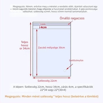 OPP öntapadós csomagoló tasak ruházathoz és kiegészítőknek, átlátszó műanyag Ziplock, eredeti anyag, logónyomtatás