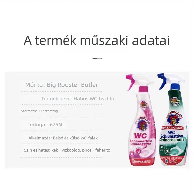 Big Cock Butler WC tisztító spray – általános tisztító szer