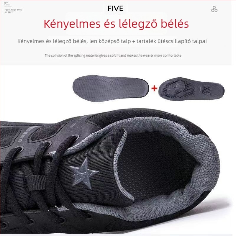 Uniszex fizikai edzőcipő, lélegző és könnyű, taktikai stílusú gumitalp, felnőtteknek