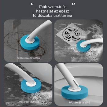 Egyszer használatos WC-kefe cserefejekkel, falra szerelhető és squat típusú WC-hez (Márka Wanben; Anyag: Műanyag; Feldolgozás testreszabása: Igen; Nyomtatott logó: Igen; Licencelt privát címke: Igen)