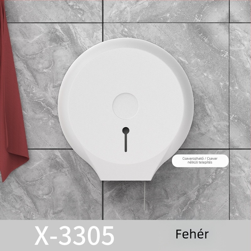 Fali WC-papírtartó – csavarozás nélküli telepítés, érintésérzékelős funkció, ABS műanyag, injekciós formázás, márka Ruidanjie rdj