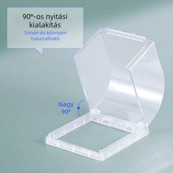 Öntapadós, vízálló konnektor-doboz ötlyukú ferde elrendezéssel, szivárgásvédelmi funkcióval