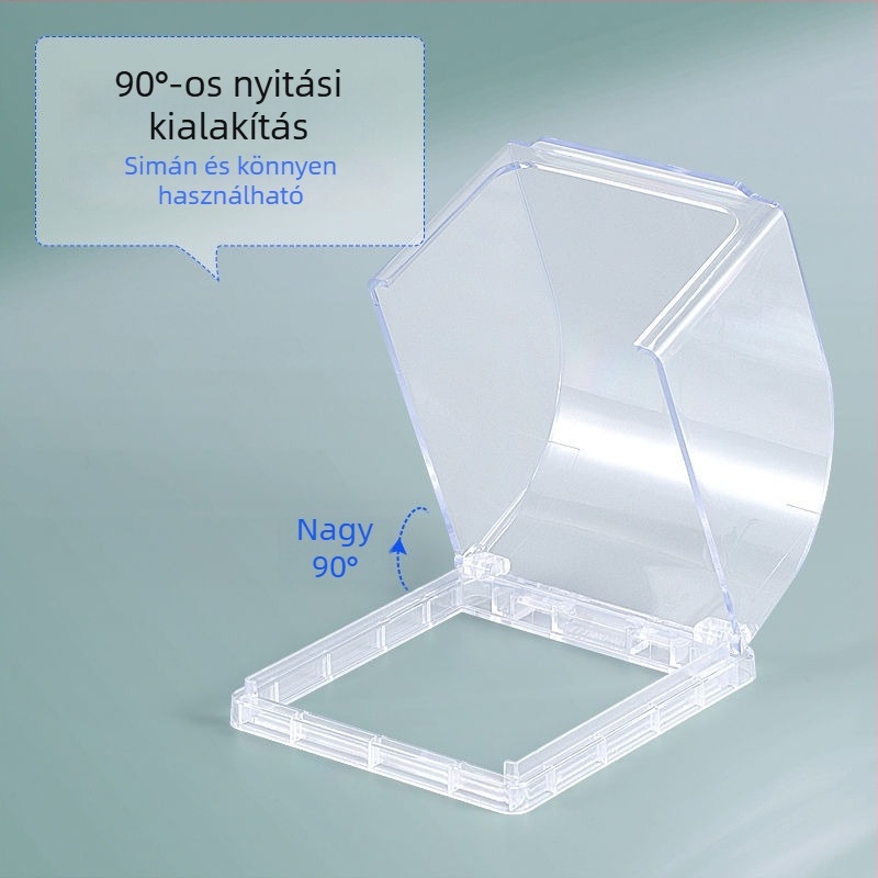 Öntapadós, vízálló konnektor-doboz ötlyukú ferde elrendezéssel, szivárgásvédelmi funkcióval