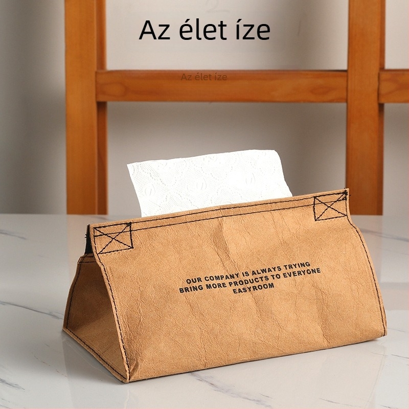 DuPont Paper PP anyagú zsebkendő-doboz, vízálló, többfunkciós, logóval nyomtatva, testreszabható, 50 darabos csomag, autóba, nappaliba és fürdőszobába