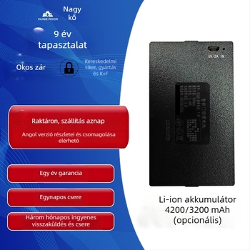 Teljesen automata intelligens ajtózár bejárati ajtóhoz, Li‑Ion 4200mAh akkumulátor, hozzáférés jelszóval és ujjlenyomattal, újratölthető 5V