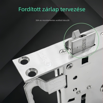 Ajtózár test – rozsdamentes acélból, teljes acélból, vastított kivitel, univerzális, fogantyús
