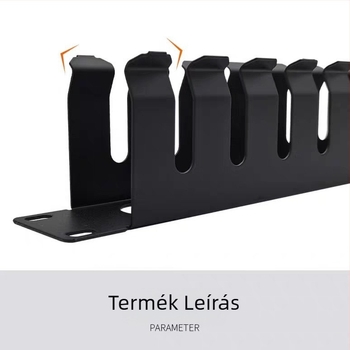 Fém hálózati kábelkezelő rács, 12-Gear/16-Gear/24-Gear opciók, pt24 modell, integrált kábelezéshez
