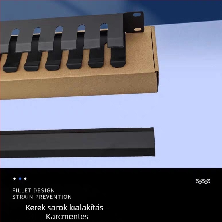 Fém hálózati kábelkezelő rács, 12-Gear/16-Gear/24-Gear opciók, pt24 modell, integrált kábelezéshez