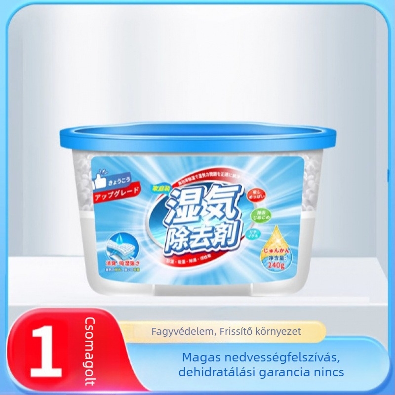 Háztartási nedvességmentesítő és deszikkáns belső használatra — nedvességfelszívó doboz és deszikkáló tasak gardróbokhoz és kollégiumokhoz