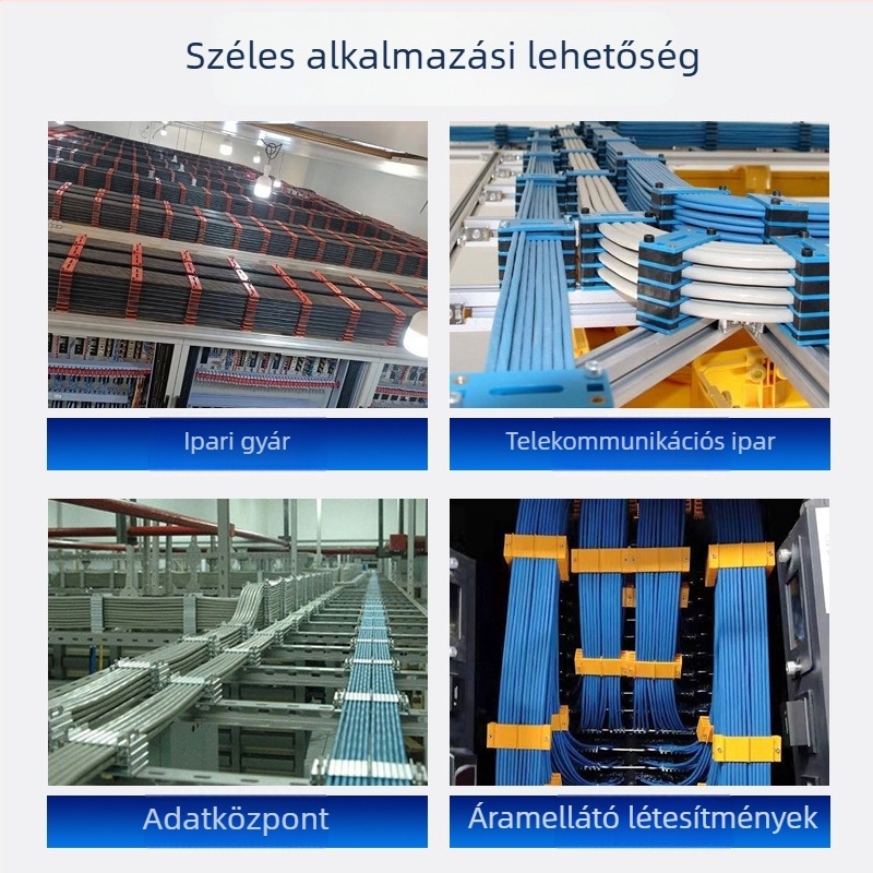 Kábelkezelő polc - Plast kábelrendező, Beltéri használat, Termékszám 0005