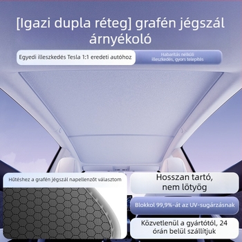 Tesla grafén napvédő árnyékoló tetőre, pattintós rögzítés, Honglin márka