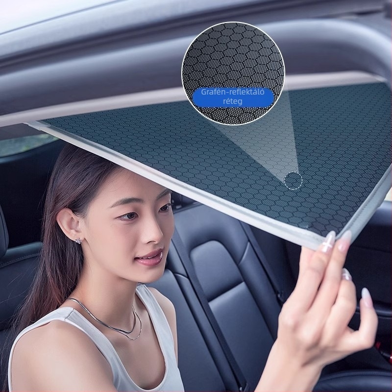 Tesla grafén napvédő árnyékoló tetőre, pattintós rögzítés, Honglin márka