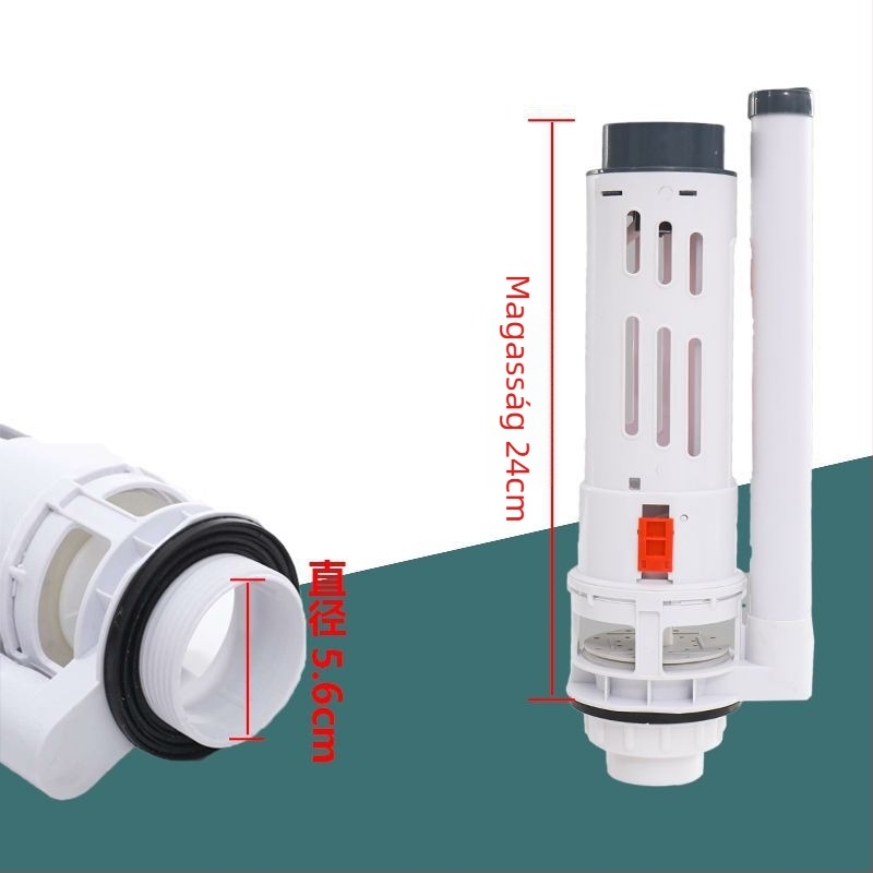 Falra szerelt vécé víztartály kiegészítő – ABS, kettős öblítőgomb, bemeneti szelep, OEM, modern stílus, Xin Leon