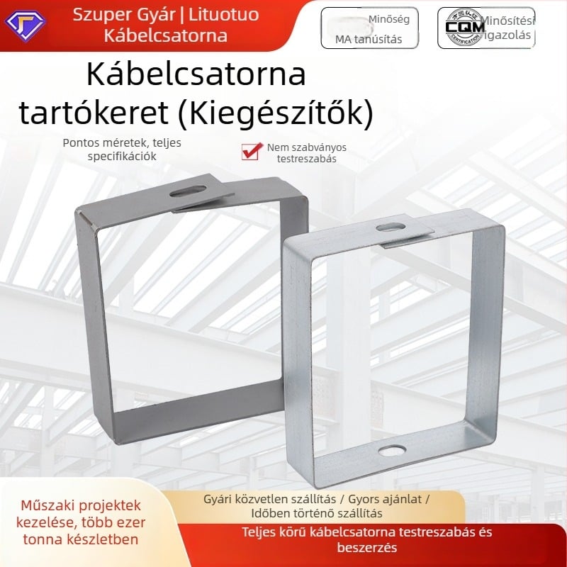 Hídcsatorna tartó kar — acéllemez, testreszabható, CQM tanúsítvány, kábelezéshez