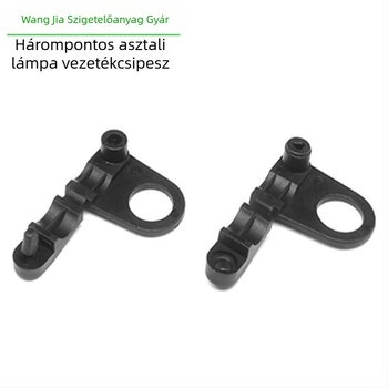 WJ asztali lámpa kábelrögzítő csipesz zárómechanizmussal, 10 mm lyuk, 500 darabos csomag
