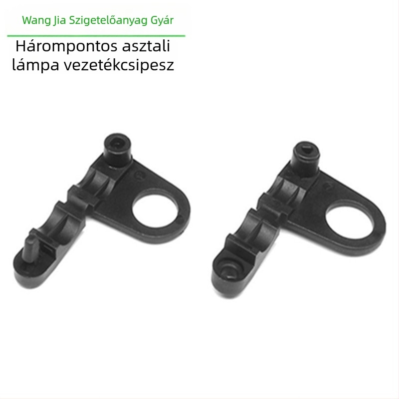 WJ asztali lámpa kábelrögzítő csipesz zárómechanizmussal, 10 mm lyuk, 500 darabos csomag