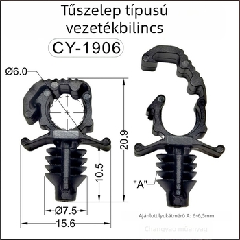 Autó motor kábelcsipesz – rögzítő olaj- és vízcsövekhez, tartó kábelek, Changxing Yao