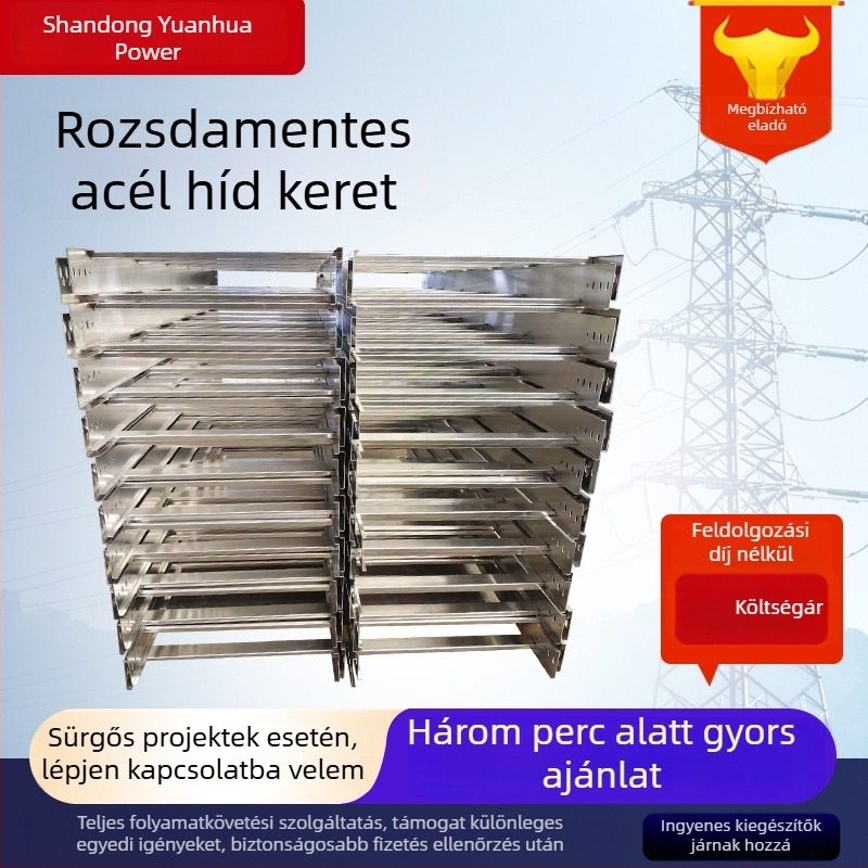 Rozsdamentes acél kábelcsatorna híd földalatti garázs számára, testreszabható, megfelelő nukleáris energia és vegyipar számára