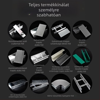 Feirui üvegszálas létra típusú kábelcsatorna kültéri használatra, tűzálló és korrózióálló, CE tanúsítvány, testre szabható, energiaátvitelre és elosztásra