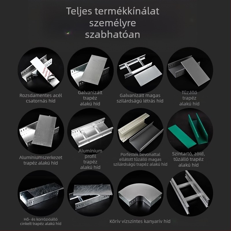 Feirui üvegszálas létra típusú kábelcsatorna kültéri használatra, tűzálló és korrózióálló, CE tanúsítvány, testre szabható, energiaátvitelre és elosztásra