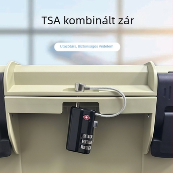 TSA fegyveres doboz zár, a szerszámládához illeszkedő, 3 számjegyű jelszavas zár, cink ötvözet, modell TSA63162, 6 mm záró rúd