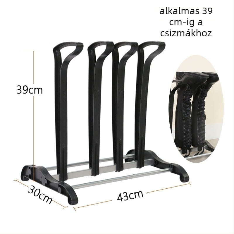 Bejárati ajtóhoz cipő- és csizma tároló állvány – vas konstrukció, modellek J036C/J036L/J036LA, modern minimalist stílus, standard tér