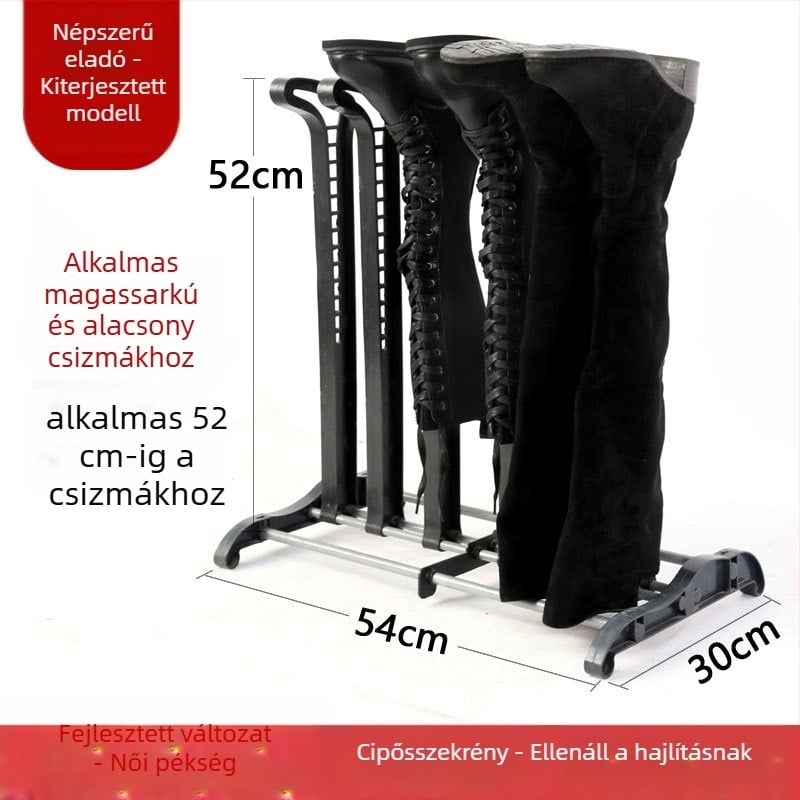 Bejárati ajtóhoz cipő- és csizma tároló állvány – vas konstrukció, modellek J036C/J036L/J036LA, modern minimalist stílus, standard tér