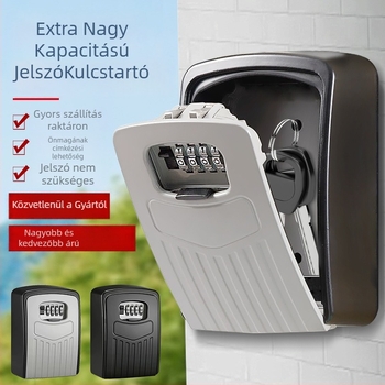 Háztartási kulcstartó jelszavas zárással, alumínium ötvözet, modell G3 csíkos, Cat Eye zár, modern minimalista stílus