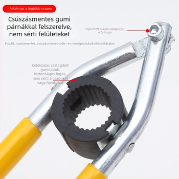 Csaptele aerátor kulcs – kézi szerszám a kifújáshoz, szénacél ötvözet műanyag markolattal, modern minimalista dizájn