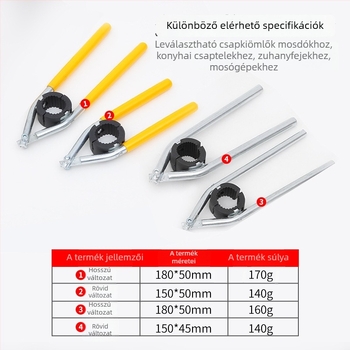 Csaptele aerátor kulcs – kézi szerszám a kifújáshoz, szénacél ötvözet műanyag markolattal, modern minimalista dizájn