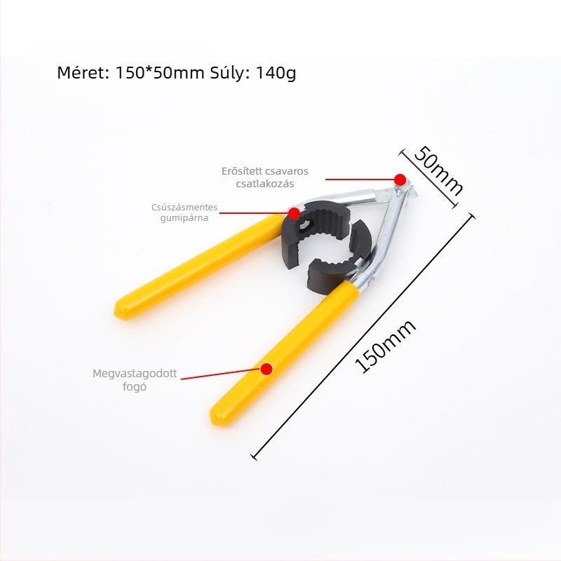 Csaptele aerátor kulcs – kézi szerszám a kifújáshoz, szénacél ötvözet műanyag markolattal, modern minimalista dizájn