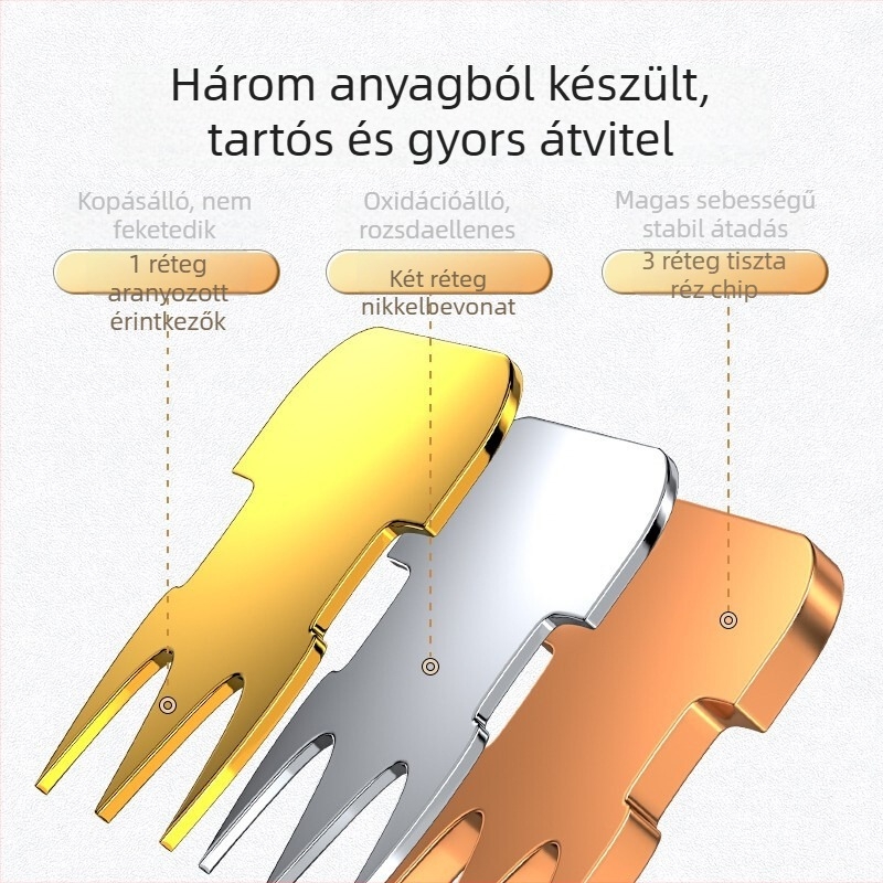 Cat6 Gigabit RJ45 Crystal Head hálózati csatlakozó - 100 db/doboz - Árnyékolatlan 8P8C