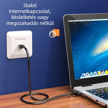 CAT6A Ethernet-kábel, Twisted Pair, Crystal Head csatlakozók, PVC szigetelés, OEM gyártás, licencelt privát címke