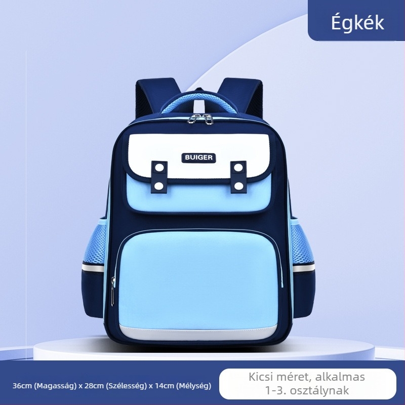Uniszex iskolai hátizsák 1–2. osztály számára, Oxford anyag, lélegző, vízálló