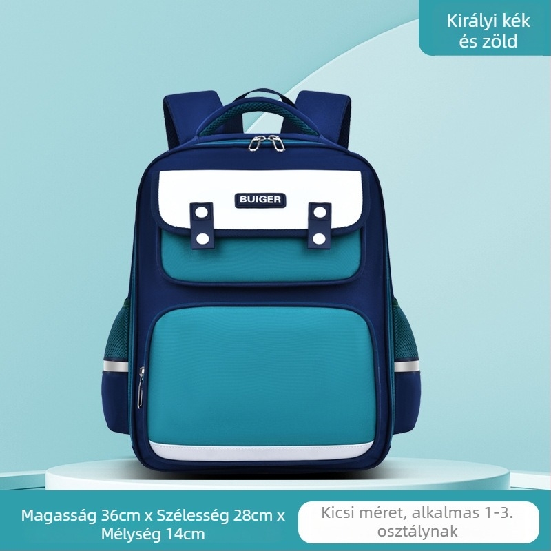 Uniszex iskolai hátizsák 1–2. osztály számára, Oxford anyag, lélegző, vízálló