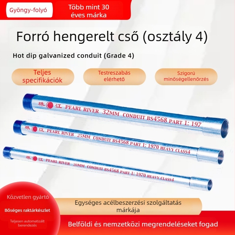 Pearl River Forrógalvanizált kábelcsatorna, 4. osztály, Nemzeti szabvány, 20-25