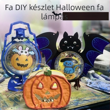 Halloween gyerekeknek lámpás - DIY készlet, szabálytalan alak, logóval, YICAII márka, rajzfilmszerű stílus