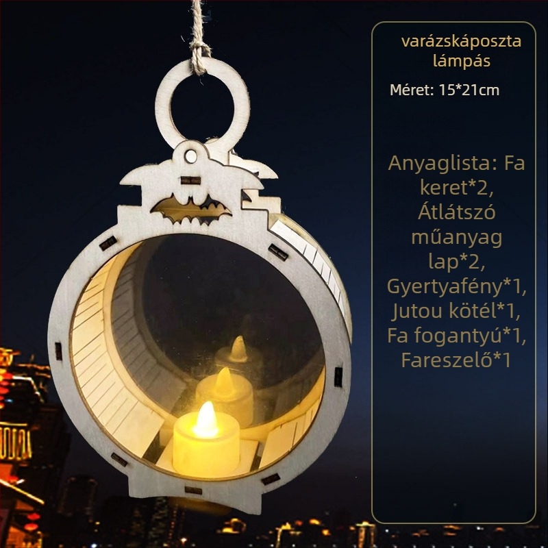 Halloween gyerekeknek lámpás - DIY készlet, szabálytalan alak, logóval, YICAII márka, rajzfilmszerű stílus