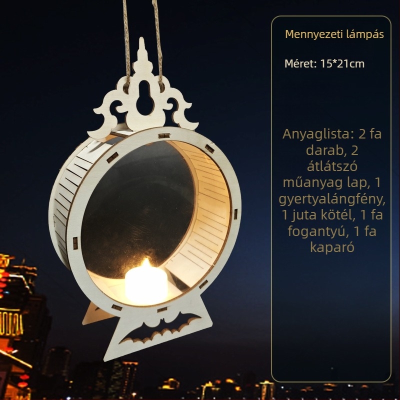 Halloween gyerekeknek lámpás - DIY készlet, szabálytalan alak, logóval, YICAII márka, rajzfilmszerű stílus