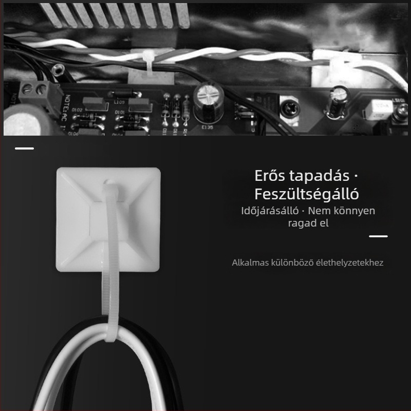 Changhong TM Öntapadós pozíciós lemez kábelkötegelőhöz, fúrás nélküli tartó, 18-40 tartomány