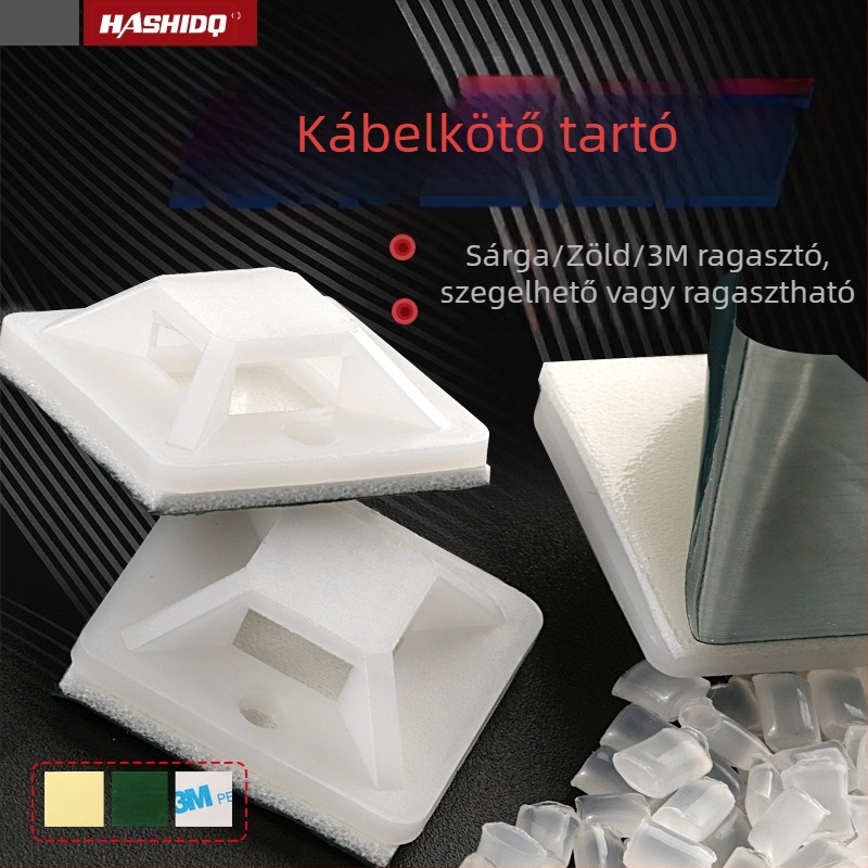 HASHIDQ/Aviation 3M zip-tie tartó műanyag vákuumos pozicionáló résszel, univerzális