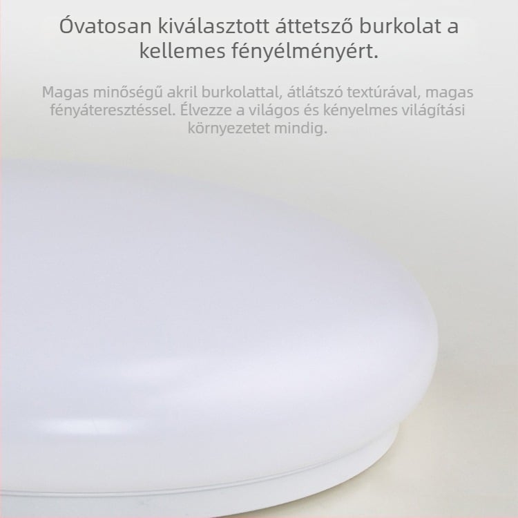 Mennyezeti lámpa, kerek LED világítás folyosók és fürdőszobákhoz, modern minimalista dizájn, 220V, 5–10 m² lefedettség