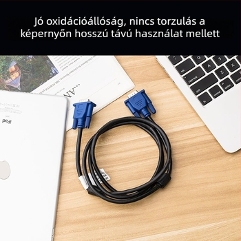 VGA adatkábel 1,5 m TV-készülék és projektor számára, 1080P HD videokábel, VGA 4+5 tű